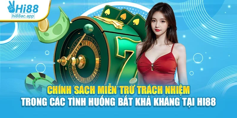 Miễn trừ trách nhiệm 3 Chính sách miễn trừ trách nhiệm trong các tình huống bất khả kháng tại Hi88
