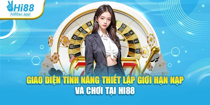 Chơi có trách nhiệm 2 Giao diện tính năng thiết lập giới hạn nạp và chơi tại Hi88