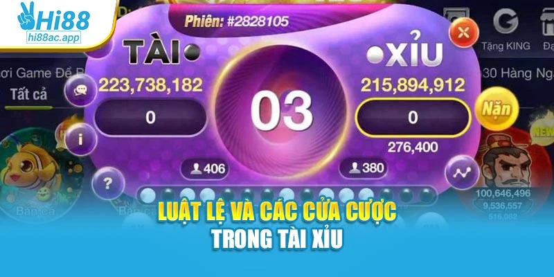 Cách Chơi Baccarat Dễ Hiểu, Dễ Áp Dụng Cho Người Mới 2 Luật lệ và các cửa cược trong tài xỉu